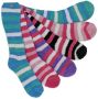 6 Pairs Of Long Winter Socks-soft Microfiber Warm Fluffy Socks For Winter