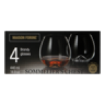 Forine Sommelier's Chest Crystal Brandy Glasses 4-PIECE