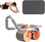 Double Wheel Automatic Abdominal Exercise Wheel – Ab Roller With Elbow Support