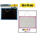 Edu Board Dry-wipe chalk+marker 35X25CM