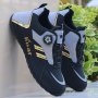 Men's Trendy Colour Block Sneakers With Rotating Buckle Comfy Non Slip Casual Durable Shoes For Men's Outdoor Activities