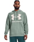 Men's Ua Rival Fleece Big Logo Hoodie - Opal Green XXL