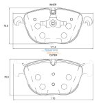 Stone Brake Pad Set Front SP81040