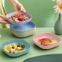 1PC/5PCS Square Dinner Plate Portable Food Plate For Snacks & Breakfast Kitchen Tools