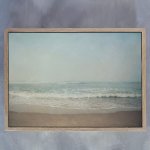 Morning Walk 2 Art Print - A2 Framed Canvas With Natural Wood Frame
