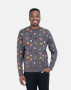 Ben Sherman All Over Print Charcoal Sweatshirt - XXL / Grey