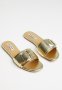 Madison Caylee Big Buckle Slide - Gold
