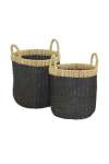 Basket Hemp - Black natural - Large 46 X46H
