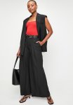 Edit High Waisted Belted Wide Leg - Black