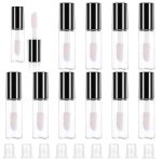 Fdclixuvol 10PCS Empty Lip Gloss Tubes 1.2ML Clear MINI Lip Gloss Tube Balm Containers Refillable Cosmetic Containers Bottles Bo