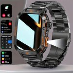 Brand New Stylish Square Men's Outdoor Sports Smart Watch Wireless Call Flashlight Ai Voice Assistant Sports Tracker Suitable Fo
