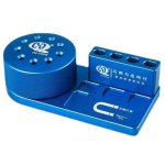Mayuan Screwdriver Storage Rack Rotary Base Metal Screwdriver Storage Box Blue