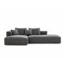 Teddy-george - Marsino Couch/sofa In Grey Buffalo Sued