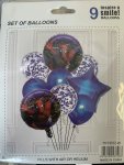 Spiderman Balloon 9 Pcs