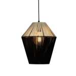 Kuta Rope Pendant Light Black Natural