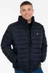 Calvin Klein Mens Nylon Hooded Puffer Jacket - Black 2XL