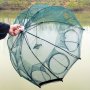 1pc 4/6/8/10 Holes Foldable Hexagonal Fishing Net - Effortlessly Catch Minnow Crayfish And Crabs With This Portable Net