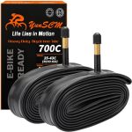 700C Heavy Duty Bike Tubes 700X35C 38C 40C 43C 35 43-622 700C Bicycle Tubes Premium Butyl Rubber Compatible With Road Gravel Mou