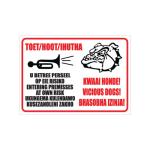 Beware Dog Hoot Sign