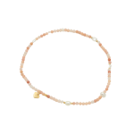 Peach Aventurine Beaded Anklet