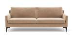 Anna 3-SEATER Couch Velour Matt Beige - Velour Matt Beige