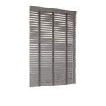 Smte-modern Wood Roller BLINDS-T7-GREY 100 W X 180 L Cm With Keychain