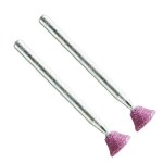 Ruby Grinding Stones 8X6MM.REVERSE Taper SH3MM 2PC