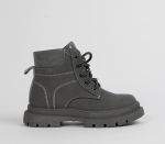 Chunky Ankle Boot - 4 Kids Khaki