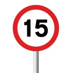 15KM Speed Limit Road Sign R201