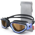 Zionor Swim Goggles G1 Ultra Photochromic Polarized Swimming Goggles For Men Women Adult Uv Protection Leakproof Easy Adjustable