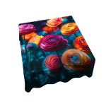 Colourful Ranunculus Square Tablecloth