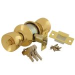 40CY3-5716-0201 Tulip Cylindrical Knobset - Polished Brass