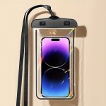 Waterproof Phone Pouch With Luminous Glow Sensitive Touch Screen Pvc Case Face Unlock & Clear Photo Capability Compatible For Sw