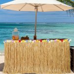 Tropical Hawaiian-style Table Skirt - Perfect For Birthday Parties & Beach Weddings Ideal For Outdoor Celebrations