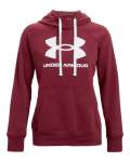 Women's Ua Rival Fleece Logo Hoodie - League Red XL