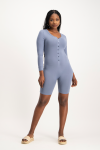 Evie Sleep Romper - Flintstone - M