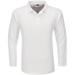 BOSTON Mens Long Sleeve Golf Shirt White