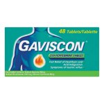 Gaviscon Peppermint Antacid Tablets – 48 Pack
