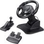 Racing Game Steering Wheel PC Vibration Gaming Wheel Driving Simulator