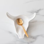 Skull T Spoon Holder - White Gloss