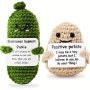 2PCS Positive Potato And Emotional Support Pickle Cute Stuff For Home Decor Funny Gifts For Women Handmade Cool Stuff Small Gifts For Friends Coworkers