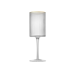 Jan - Optic Red Wine With Gold Rim Set Of 2