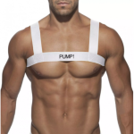 Pump Double Shoulder White Harness Strap