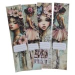 Decorative Arch File Labels Floral Ballerina Art 4PC