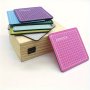 Junesix MINI Cutting Mat - Portable Crafting Pad For Diy Paper Stickers & Scrapbooking - Assorted Colors Pink/green/blue