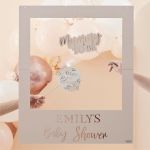 Baby In Bloom Customisable Photo Booth Frame