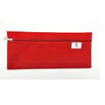 Dafrique Canvas Pencil Case Fzip Large Red