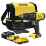 18V Cordless Hammer DRILL+50 Pcs Set +2 Batteries+ Bag