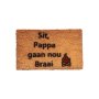 Matnifique Coir Doormat - Pappa Braai Design 700 X 400 X 14MM