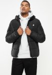 Hooded Sports Puffer - Black